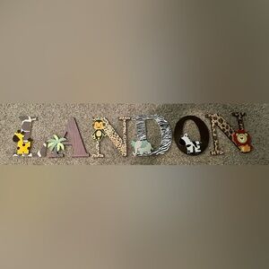 Nursery name wall decor LANDON